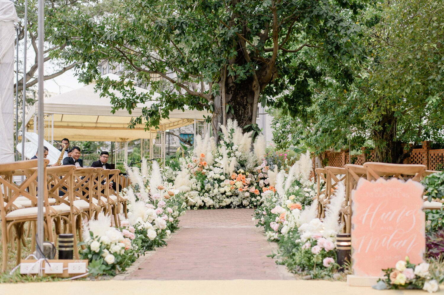 A dreamy pastel garden wedding in Saigon