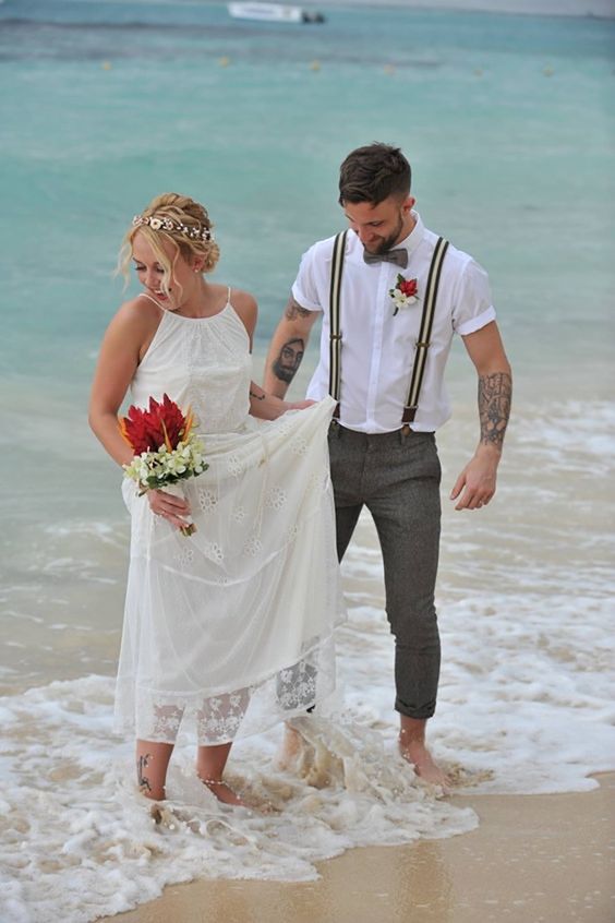 Beach wedding dress for groom hotsell