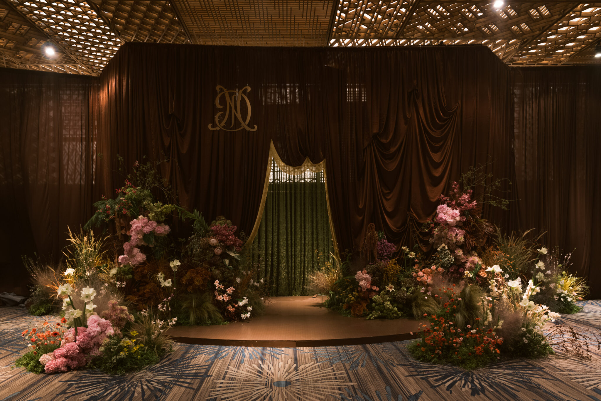 An artistic ballroom wedding